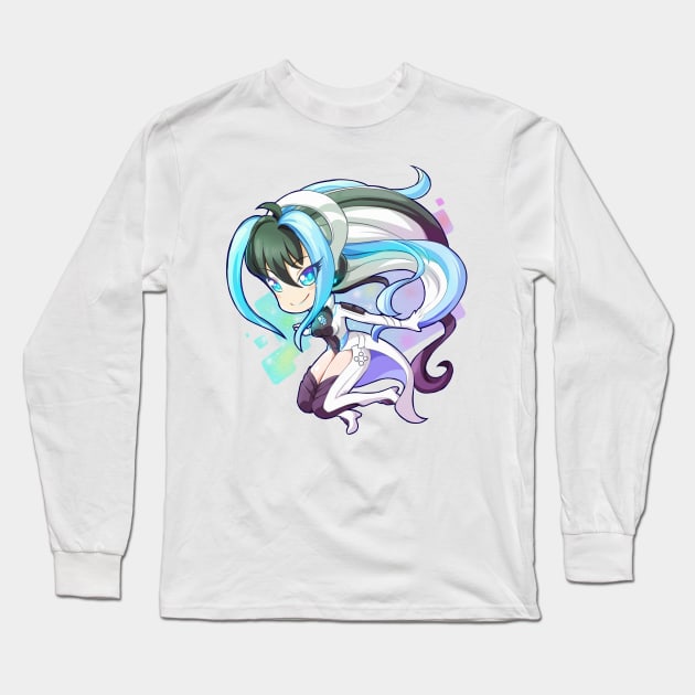 Next generation gaming gijinka girl Long Sleeve T-Shirt by KawaiiDreamyPixie